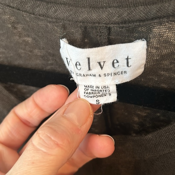 Velvet linen tshirt - Picture 3 of 7